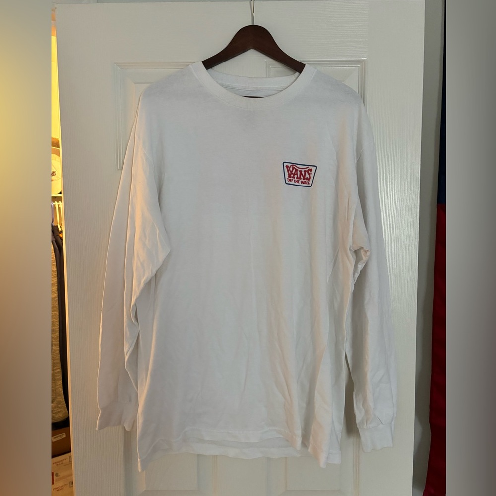 Vans Long Sleeve Graphic Tee Large White
